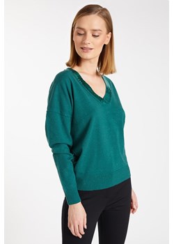 Sweter damski z aplikacją ze sklepu MONNARI w kategorii Swetry damskie - zdjęcie 118373936