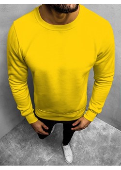 Bluza męska żółta-neonowa OZONEE JS/2001-10Z ze sklepu ozonee.pl w kategorii Bluzy męskie - zdjęcie 118446099