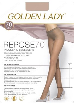 Rajstopy relaksujące Golden Lady nero Repose 70 DEN czarne ze sklepu piubiu_pl w kategorii Rajstopy - zdjęcie 118479175
