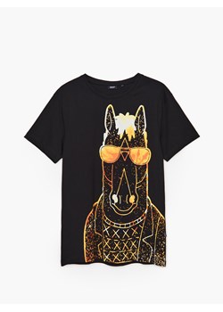 Cropp - Koszulka z nadrukiem BoJack Horseman - czarny ze sklepu Cropp w kategorii T-shirty męskie - zdjęcie 118599066