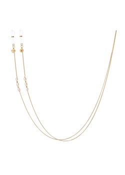 Łańcuszek do okularów srebrny pozłacany z perłami ze sklepu ANIA KRUK w kategorii Łańcuszki - zdjęcie 118747917