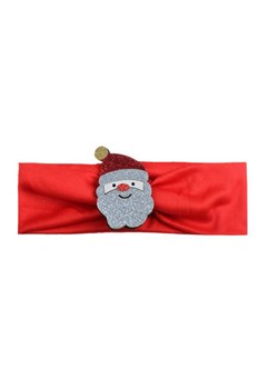1 kIDS opaska na głowę czerwona z Mikołajem ze sklepu Świat Bielizny w kategorii Opaski dziecięce - zdjęcie 119366599