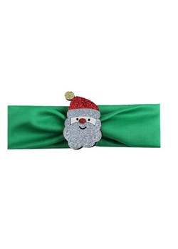 1 kIDS opaska na głowę zielona z Mikołajem ze sklepu Świat Bielizny w kategorii Opaski dziecięce - zdjęcie 119367787