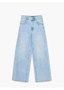 Cropp - Bladobłękitne jeansy wide leg - niebieski ze sklepu Cropp w kategorii Jeansy damskie - zdjęcie 119666026