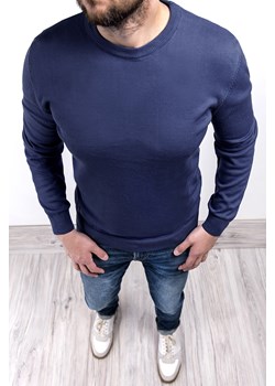 Sweter męski 2300 - granatowy ze sklepu Risardi w kategorii Swetry męskie - zdjęcie 120078705