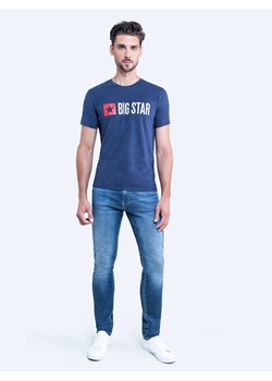 Koszulka męska z logo BIG STAR granatowa Quado 403 ze sklepu Big Star w kategorii T-shirty męskie - zdjęcie 120323787