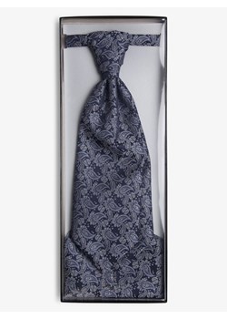 Wilvorst - Męski plastron i poszetka, niebieski ze sklepu vangraaf w kategorii Krawaty - zdjęcie 120393947