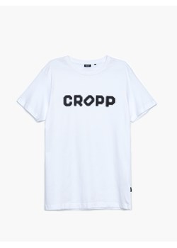 Cropp - Koszulka z nadrukiem Cropp - biały ze sklepu Cropp w kategorii T-shirty męskie - zdjęcie 120435808