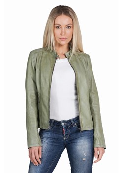 Damska kurtka skórzana MIA  light green ze sklepu David Ryan w kategorii Kurtki damskie - zdjęcie 120501036