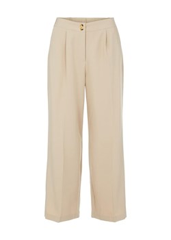 Spodnie "Carla" w kolorze beżowym ze sklepu Limango Polska w kategorii Spodnie damskie - zdjęcie 120612368