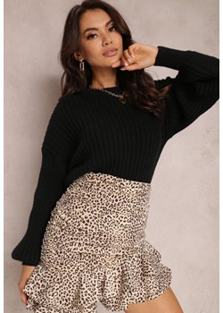 Czarny Sweter Euphosa ze sklepu Renee odzież w kategorii Swetry damskie - zdjęcie 120693977