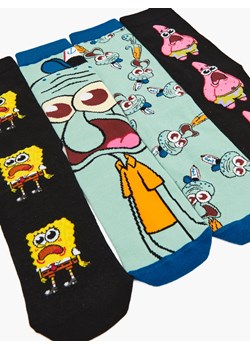 Cropp - 2 pack skarpet SpongeBob - czarny ze sklepu Cropp w kategorii Skarpetki męskie - zdjęcie 120742985