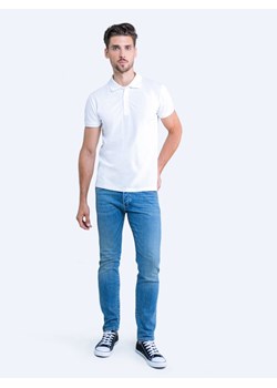 Koszulka męska polo biała Markolinos 101 ze sklepu Big Star w kategorii T-shirty męskie - zdjęcie 120812276
