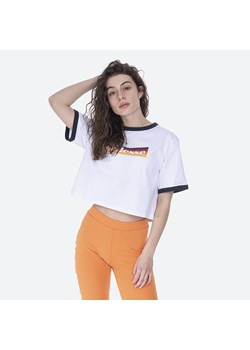 Koszulka damska Ellesse Flide Crop T-Shirt SGI11072 WHITE ze sklepu sneakerstudio.pl w kategorii Bluzki damskie - zdjęcie 120951606
