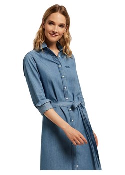 Sukienka dżinsowa w kolorze niebieskim ze sklepu Limango Polska w kategorii Sukienki - zdjęcie 121017766