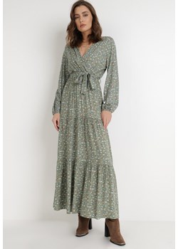 Zielona Sukienka Inias ze sklepu Born2be Odzież w kategorii Sukienki - zdjęcie 121101496