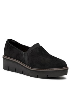 Półbuty CLARKS - Airabell Mid 261632994 Black Suede ze sklepu eobuwie.pl w kategorii Półbuty damskie - zdjęcie 121119115