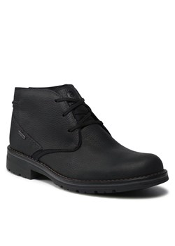 Trzewiki CLARKS - Morris Lace II 261645807 Black Tumbled ze sklepu eobuwie.pl w kategorii Buty zimowe męskie - zdjęcie 121119205