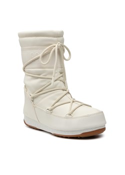 Śniegowce MOON BOOT - Mid Rubber Wp 24010300003 Cream ze sklepu eobuwie.pl w kategorii Śniegowce damskie - zdjęcie 121119795