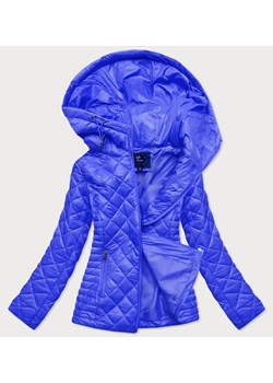 Pikowana kurtka damska z kapturem niebieska (ly-01) ze sklepu goodlookin.pl w kategorii Kurtki damskie - zdjęcie 121163368