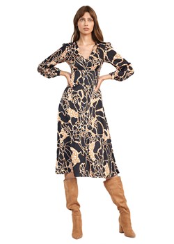 Sukienka midi we wzór safari - S190 ze sklepu Świat Bielizny w kategorii Sukienki - zdjęcie 121169539