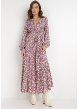 Różowa Sukienka Naerarpia ze sklepu Born2be Odzież w kategorii Sukienki - zdjęcie 121230436