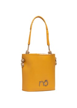 Shopper bag Nobo matowa na ramię żółta duża 