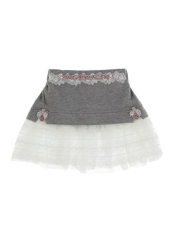 Szara spódnica z koronką Anima by Justyna Steczkowska ze sklepu Eye For Fashion w kategorii Spódnice dziewczęce - zdjęcie 121292845