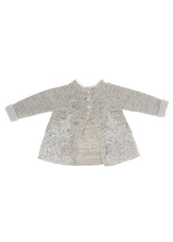 Melanżowy szary sweter Anima by Justyna Steczkowska ze sklepu Eye For Fashion w kategorii Swetry dziewczęce - zdjęcie 121316657