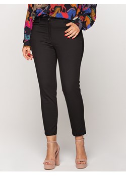 Czarne spodnie cygaretki Bialcon ze sklepu Eye For Fashion w kategorii Spodnie damskie - zdjęcie 121316666