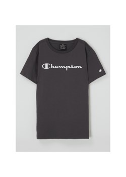 T-shirt chłopięce Champion szary bawełniany 