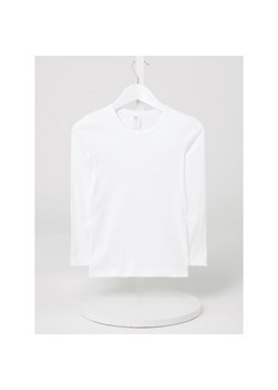 T-shirt chłopięce biały Sanetta z długim rękawem 