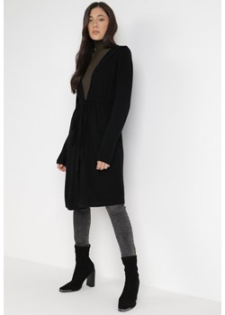 Czarny Kardigan Sarneih ze sklepu Born2be Odzież w kategorii Swetry damskie - zdjęcie 121423101