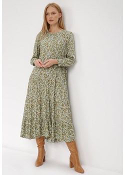 Zielona Sukienka Cecane ze sklepu Born2be Odzież w kategorii Sukienki - zdjęcie 121478538
