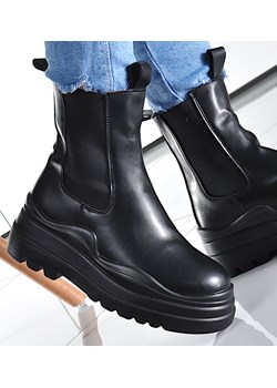 Botki damskie buty na jesień Czarne /G8-2 9620 S987/ ze sklepu Pantofelek24.pl Jacek Włodarczyk w kategorii Workery damskie - zdjęcie 121917638