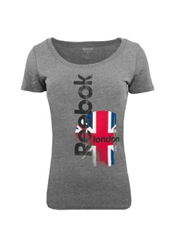 T-shirt  Damski Reebok  Regular Fit Gray ze sklepu dewear.pl w kategorii Bluzki damskie - zdjęcie 121936917