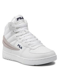 Buty sportowe damskie Fila sneakersy na platformie białe sznurowane 