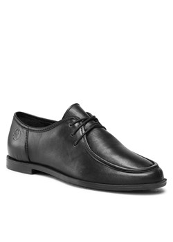 Bianco Sznurowane buty czarny W stylu casual Obuwie Półbuty Sznurowane buty 