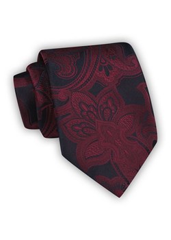 Ciemnoczerwony Krawat Męski w Kwiaty, Klasyczny, Szeroki 8 cm, Elegancki -CHATTIER KRCH1237 ze sklepu JegoSzafa.pl w kategorii Krawaty - zdjęcie 122298645