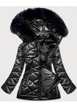 DAMSKA KURTKA PRZEJŚCIOWA PLUS SIZE CZARNA (MM21-76) ze sklepu goodlookin.pl w kategorii Kurtki damskie - zdjęcie 122309982