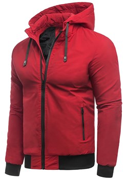 Przejściowa kurtka męska T&M041 czerwona ze sklepu Risardi w kategorii Kurtki męskie - zdjęcie 122313579