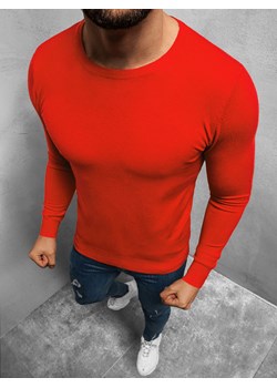 Sweter męski czerwony OZONEE TMK/YY01/5 ze sklepu ozonee.pl w kategorii Swetry męskie - zdjęcie 122322635