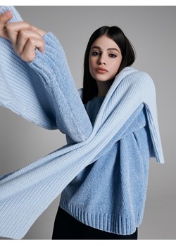 Cropp - Puszysty sweter - błękitny ze sklepu Cropp w kategorii Swetry damskie - zdjęcie 122345866