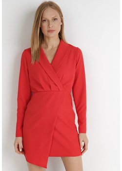 Czerwona Sukienka Gwyna ze sklepu Born2be Odzież w kategorii Sukienki - zdjęcie 122632168