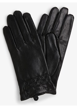Melkonian - Rękawiczki damskie ze skóry, czarny ze sklepu vangraaf w kategorii Rękawiczki damskie - zdjęcie 122748047