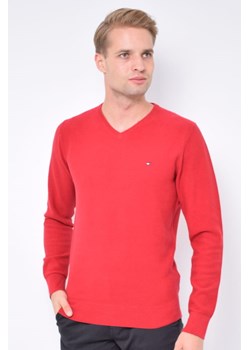 sweter męski tommy hilfiger mw0mw05007 czerwony ze sklepu Royal Shop w kategorii Swetry męskie - zdjęcie 122901005