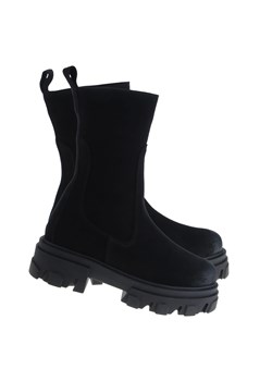 BOTKI WORKERY SKÓRZANE W CZERNI M5540 LaFEMME ze sklepu lafemmeshoes.pl w kategorii Botki - zdjęcie 122969536