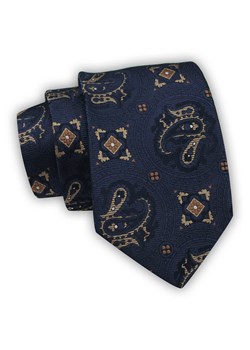 Krawat Alties (7 cm) - Figury Geometryczne, Granatowy KRALTS0567 ze sklepu JegoSzafa.pl w kategorii Krawaty - zdjęcie 123136666