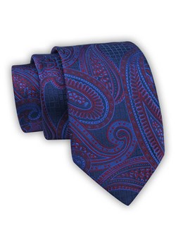 Krawat Alties (7 cm) - Niebieski w Duży Wzór KRALTS0593 ze sklepu JegoSzafa.pl w kategorii Krawaty - zdjęcie 123136706