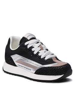 Sneakersy EMPORIO ARMANI - X3X134 XN032 Q499 Blk/Vis/Blk/Vis/Silv ze sklepu eobuwie.pl w kategorii Buty sportowe damskie - zdjęcie 123245345